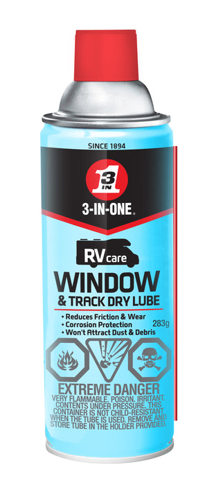 WD-40 01245 3-IN-ONE® RV Care Window & Track Dry Lube 283g