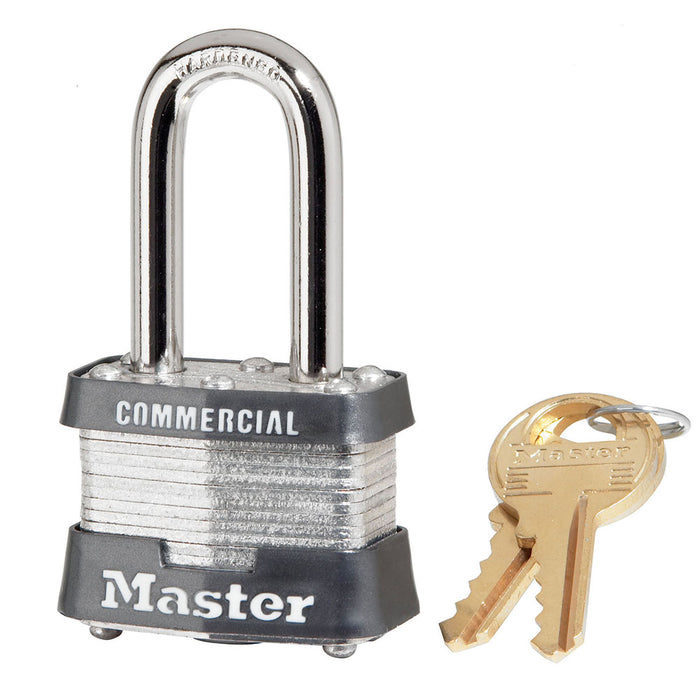 Master Lock 3KALF-0536 Master Lock Laminated Steel Safety Padlocks w/ 1-1/2" Shackle