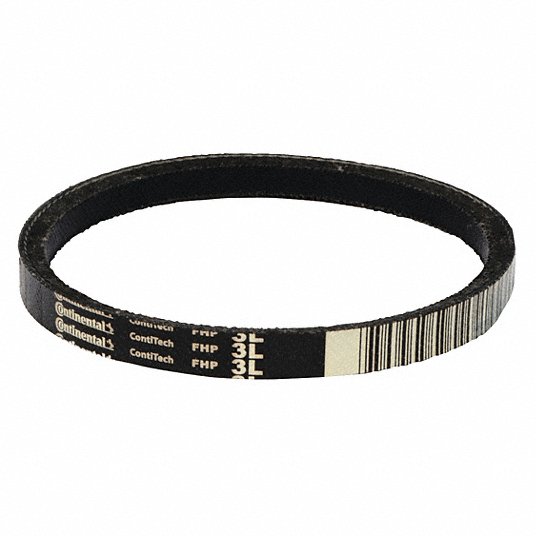 Continental 3L350 V-Belt 3L350 - 1 Ribs, 35 in Outside Lg, 3/8 in Top Wd, 7/32 in Thick