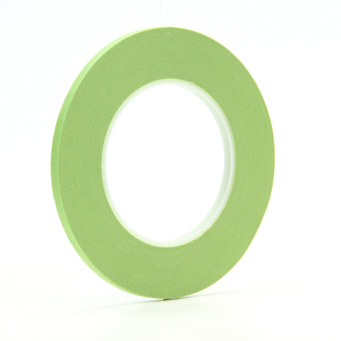 3M (815) 26344 Scotch® Performance Masking Tape 233+, 26344, 1/4 in x 180 ft (6 mm x 55 m), Colour: Green, 3M Stock No. 7000048806