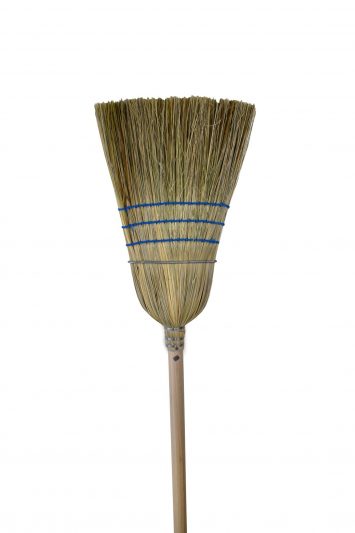 Globe 4001 Industrial Corn Broom 1 wire 3 string.
