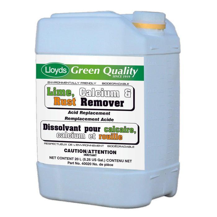 Lloyds Laboratories (947) 40020 Removes calcium, lime, rust and hard water scale, 20 L Pail (5.25 gal)