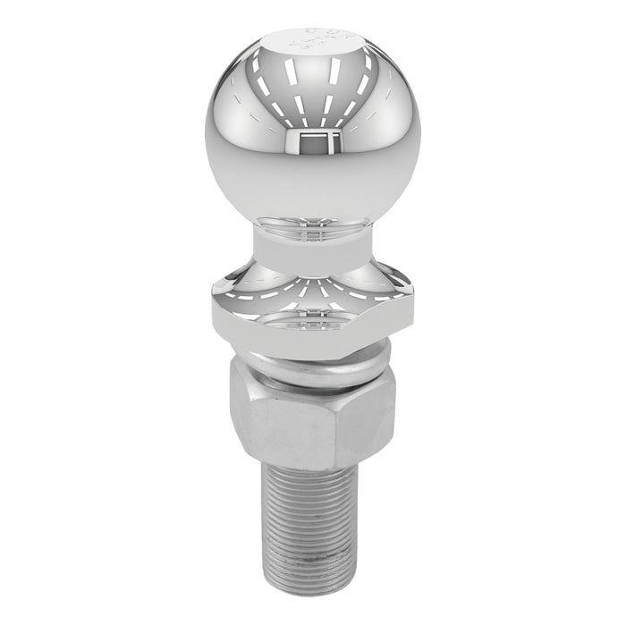 Curt (167) 40074 2" Trailer Ball (1" x 3" Shank, 6,000 lbs., Chrome, Packaged)