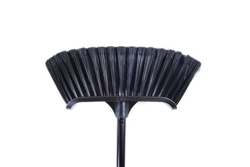 Globe 4009 14" Spartan Premium Curved Magnetic Broom w/ 48" Metal Handle