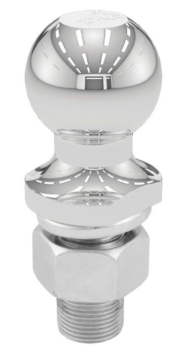 Curt 40162 1-7/8" Trailer Ball (1" x 2-1/8" Shank, 3,500 lbs., Chrome, Packaged)