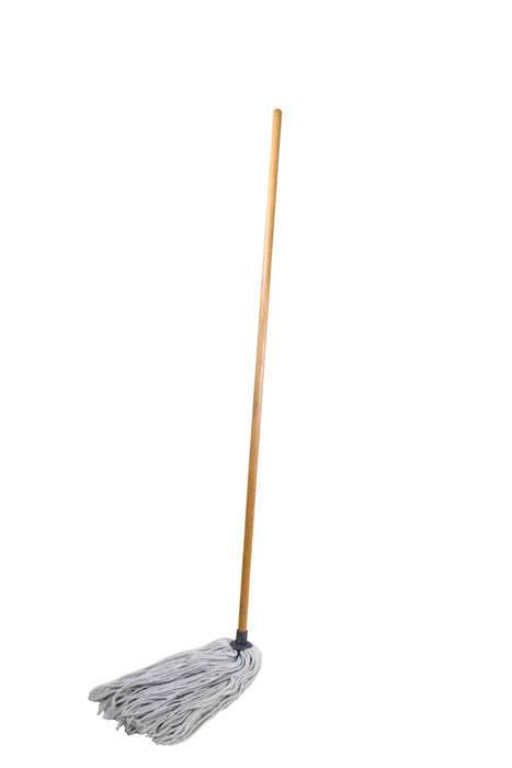 Globe (613) 4017 16oz Synthetic Yacht Mop w/ 54" Wood Handle