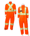 Viking 404775400LR Viking® Firewall FR® CSA Striped High Visibility FR Coveralls - 7 oz. - Orange