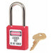 Master Lock 410RED Lock Lockout Rd Keyed