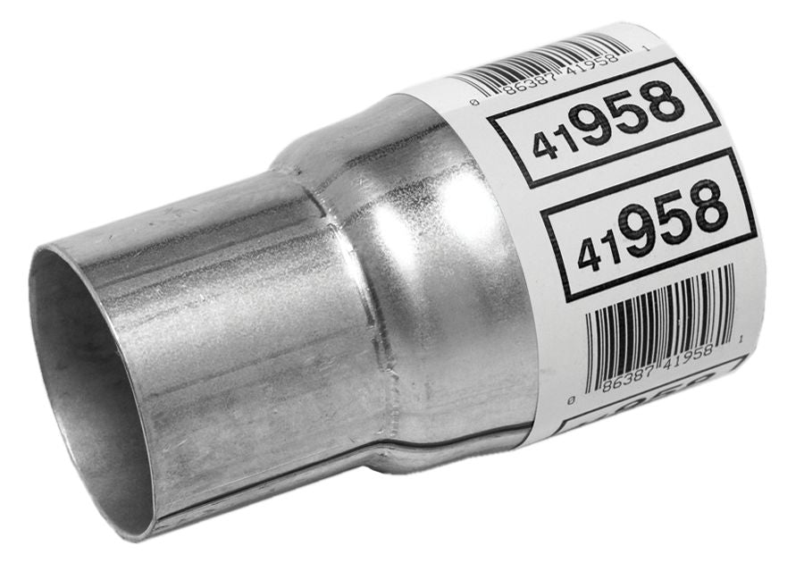 Walker 41958 Walker Heavy Duty Reducer. I.D: 2 1/2", I.D: 2", Length: 4 1/2". Reduces O.D pipe and or tubing of different sizes.