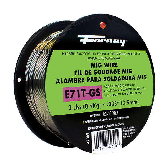 Forney (332) 42302 E71T-GS Self, Steel Flux-Core Welding Wire, .035 in x 2 Pound