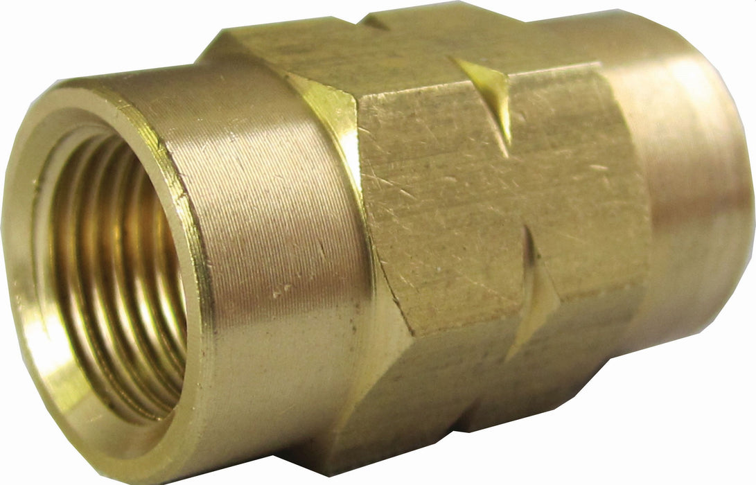 FMSI 4238 1/4"(6mm) x 12mm x 1.0 Bubble Flare Brass Union (Japanese)