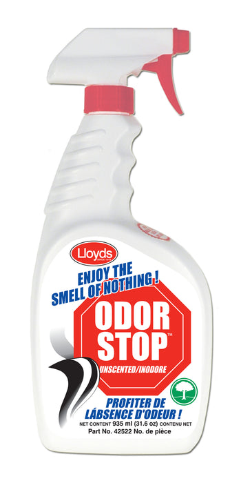 Lloyds Laboratories (947) 42522 Eliminates odours, 935 mL (31.6 oz) bottle w/sprayer