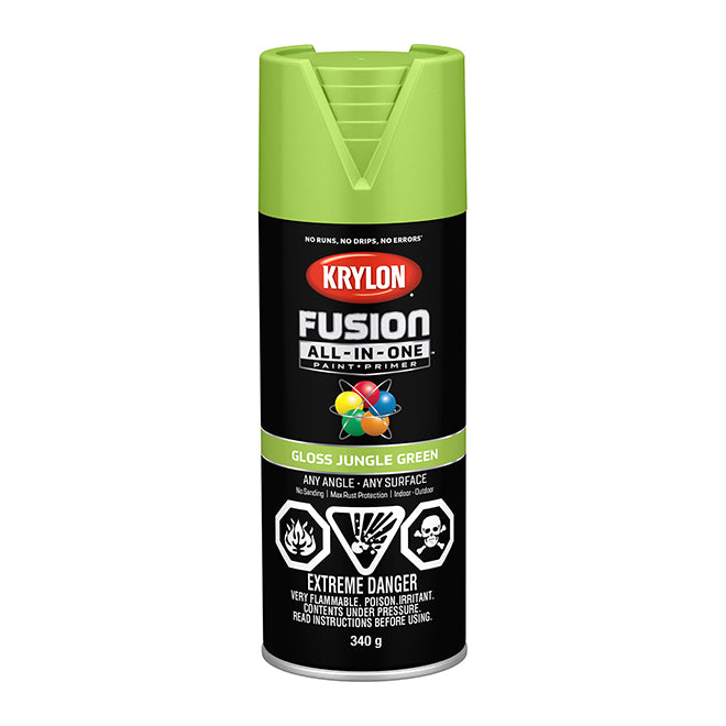 Sherwin Williams (435) 42712 Krylon Fusion All-In-One, Gloss, Jungle Green, 340 g