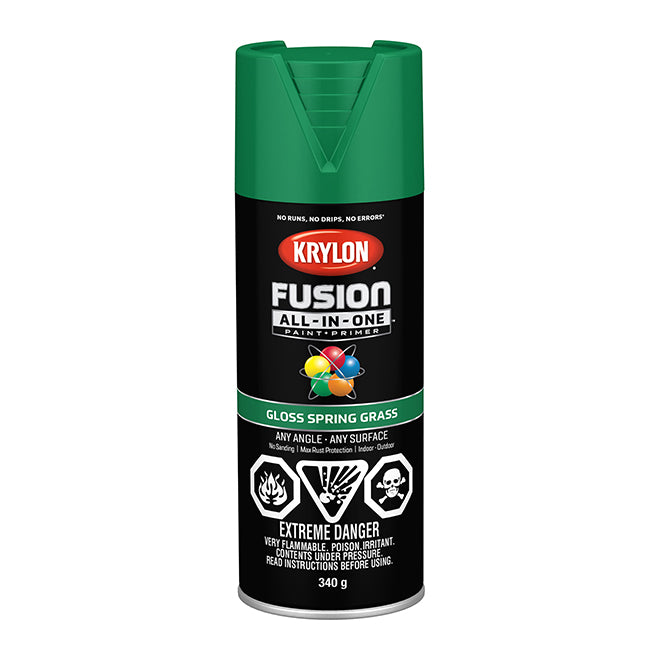 Sherwin Williams (435) 42724 Krylon Fusion All-In-One, Gloss, Spring Grass, 340 g