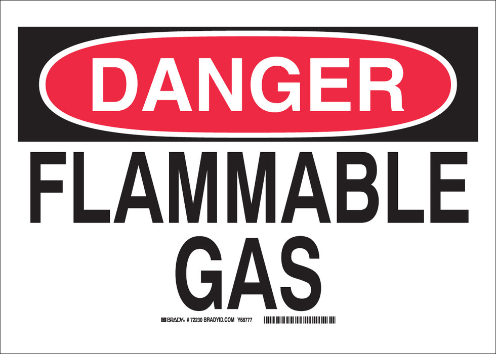 Brady (458) 43238 B-555 Alum Safety Sign