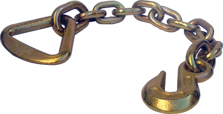 Ancra 43366-14 3" 3/8" Chain Anchor, Gold Zinc Plated-5, 400 lb WLL