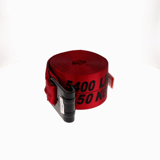 Ancra (880) 43795-60-30 4” X 30’ RED WINCH STRAP W/FLAT HOOK