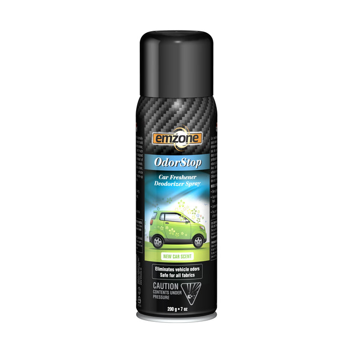 Empack (143) 44227 EMZONE OdorStop Car Freshener Deodorizer, New Car, 200g / 7oz