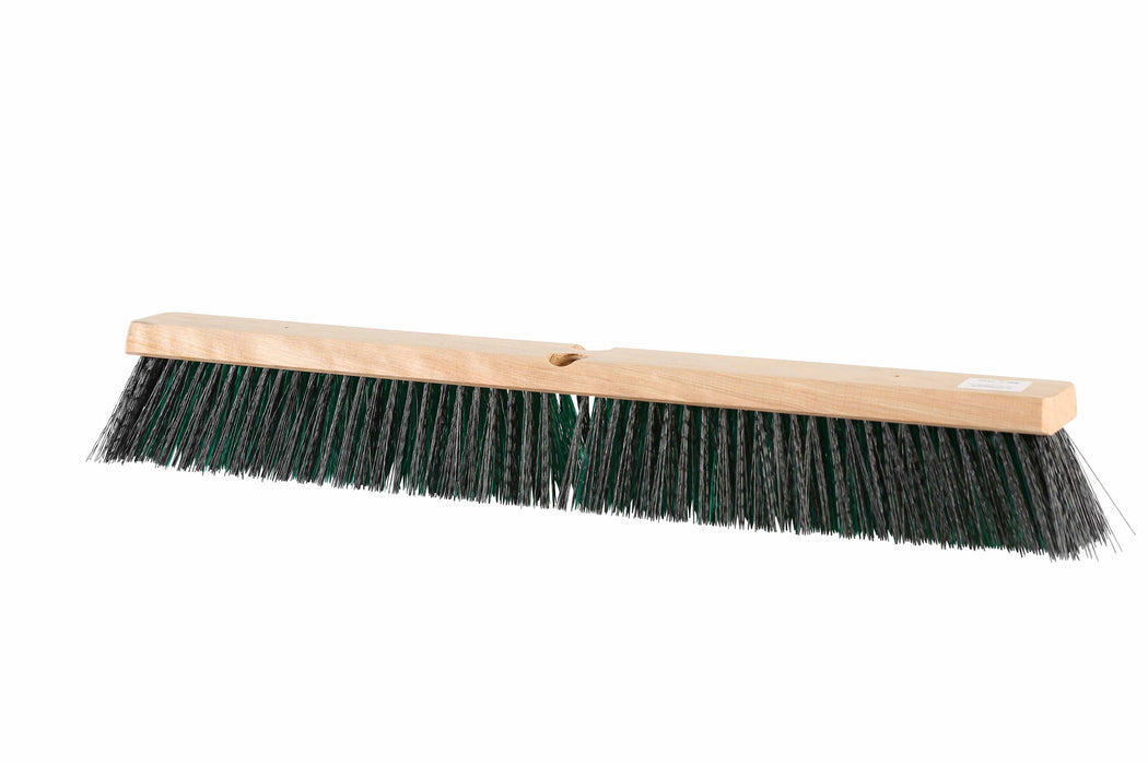 Globe (613) 4453 Value Line Push Broom Heads - 24"L Head/ Medium Bristles / Black/ Green