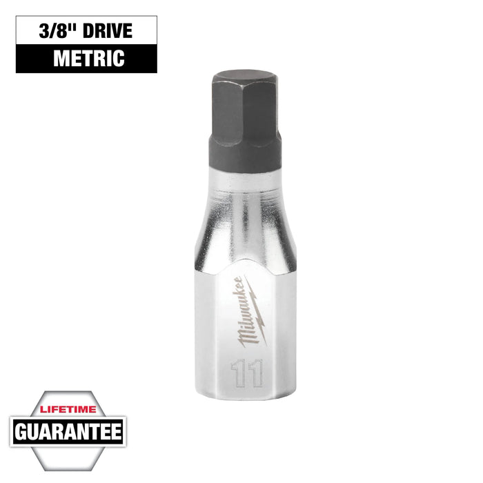 Milwaukee (366) 45-34-1057 3/8IN DRIVE 11MM HEX BIT SOCKET