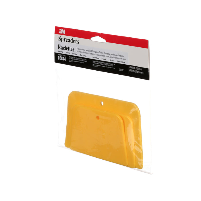3M (815) 05844 3M™ Spreader Assortment, 05844, yellow, assorted sizes, Colour: Yellow, 3M Stock No. 7000142639