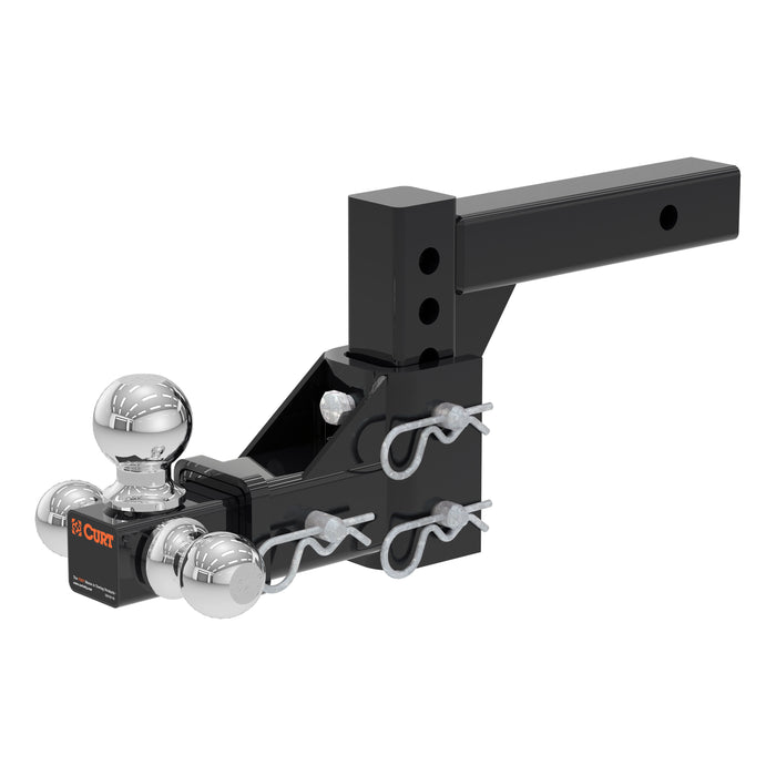 Curt (167) 45799 Adjustable Tri-Ball Mount (2" Shank, 1-7/8", 2" & 2-5/16" Balls)