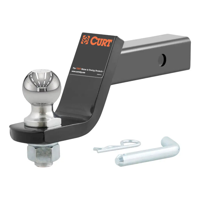 Curt (167) 45856 Loaded Ball Mount with 2" Ball, Imported (2" Shank, 7,500 lbs., 4" Drop)