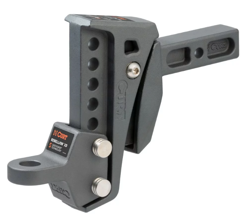 Curt (167) 45949 Rebellion XD Adjustable Cushion Hitch Ball Mount (2" Shank, 15,000 lbs.)