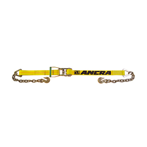 Ancra 45982-34 2" x 30' Ratchet Strap w/43366-21 Chain Anchors