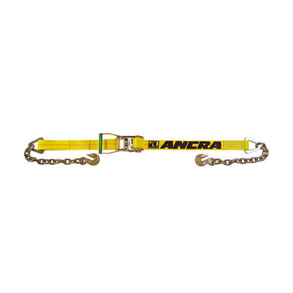 Ancra 45982-34 2" x 30' Ratchet Strap w/43366-21 Chain Anchors