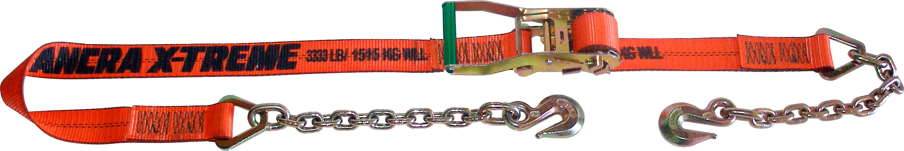 Ancra (880) 45982-93-30 2″ X  30’ X-TREME RATCHET STRAP W/CHAIN ANCHORS & LONG/WIDE HANDLE