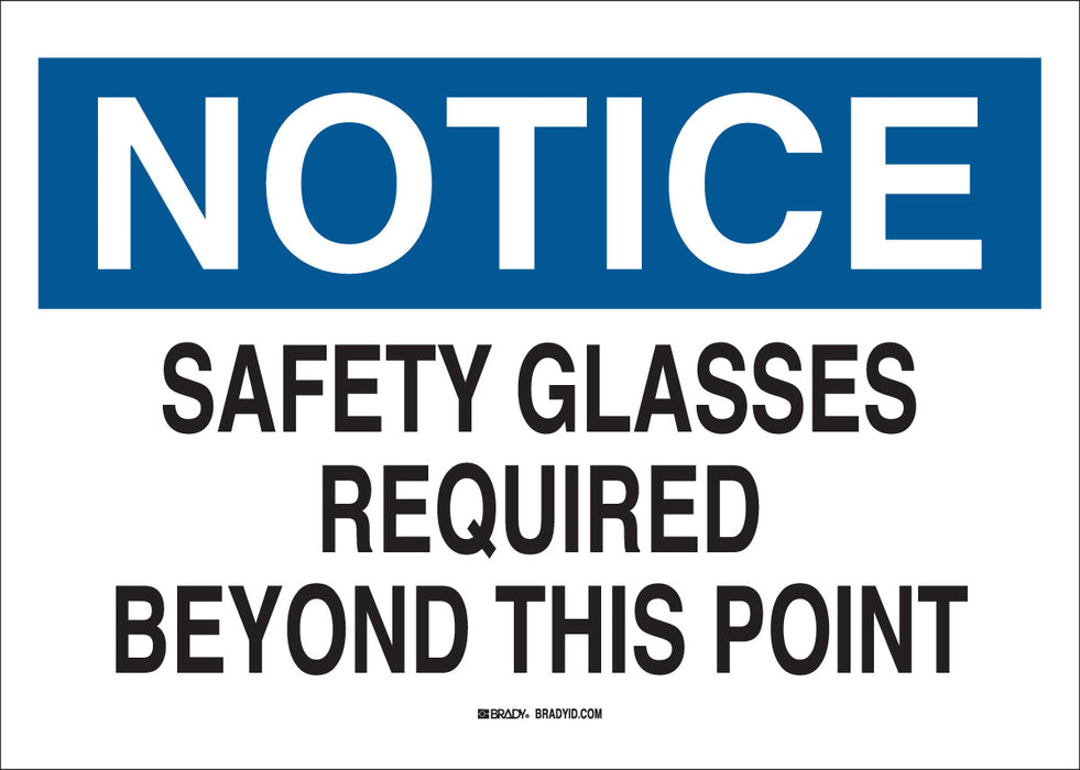 Brady (458) 22626 B-401 Plastic Safety Sign