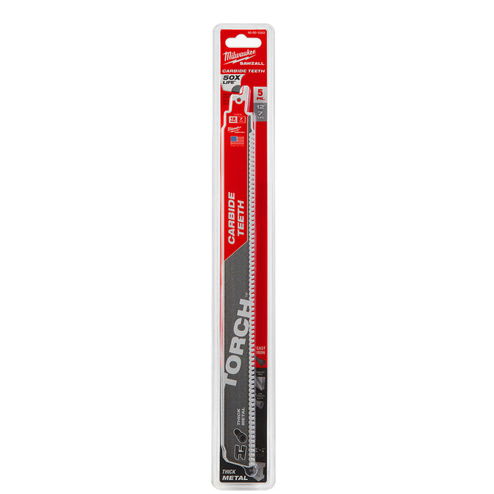 Milwaukee 48-00-5503 12In C-Torch 5Pk Sawzall