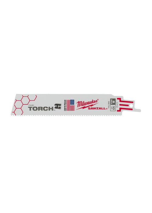 Milwaukee 48-00-5712 6" 10 TPI The Torch™ SAWZALL® Blades (5 Pk)