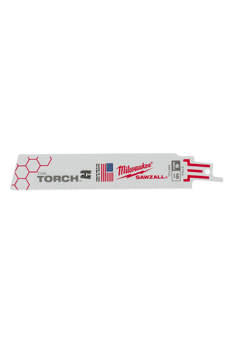 Milwaukee (366) 48-00-5784 6" 18 TPI The Torch™ SAWZALL® Blades (5 Pk)