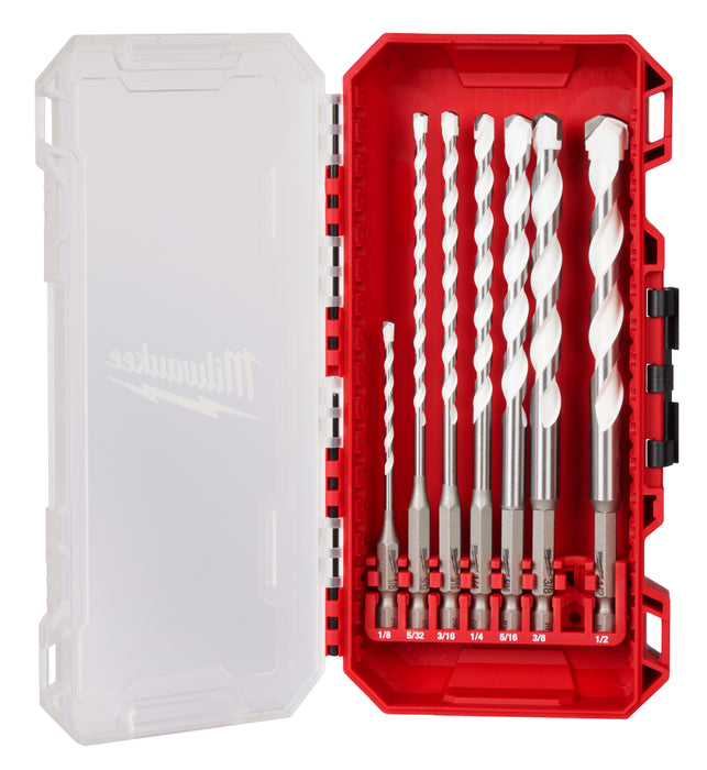 Milwaukee 48-20-8899 SHOCKWAVE IMPACT DUTY CARBIDE MULTI-MATERIAL DRILL BIT KIT - 7 PIECE