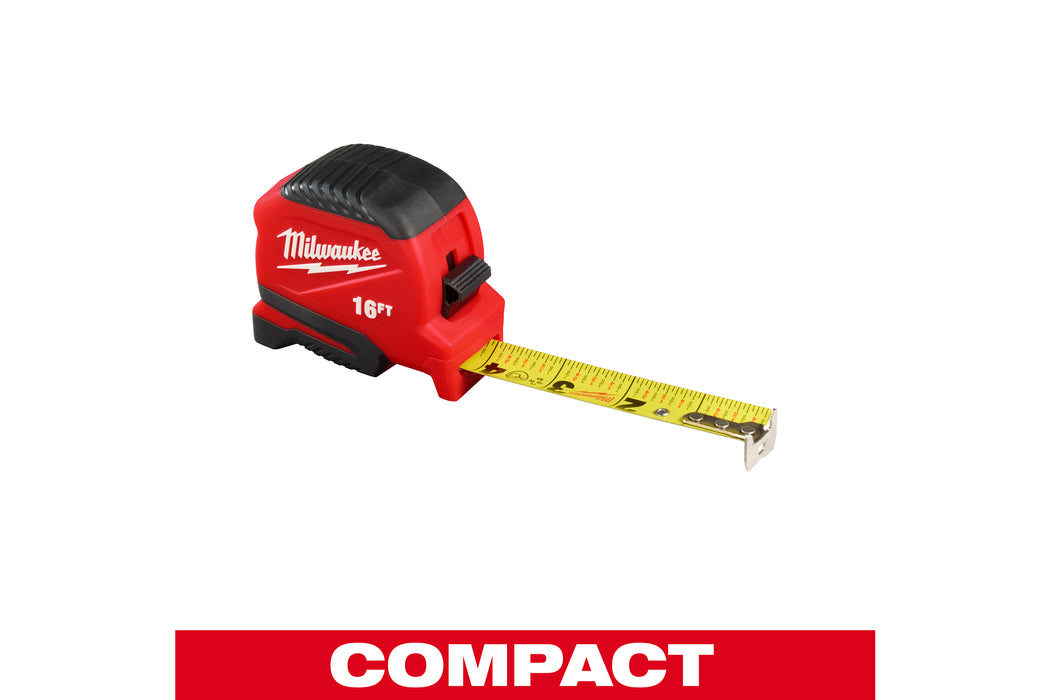 Milwaukee 48-22-1716 16Ft Compact Tape Measure