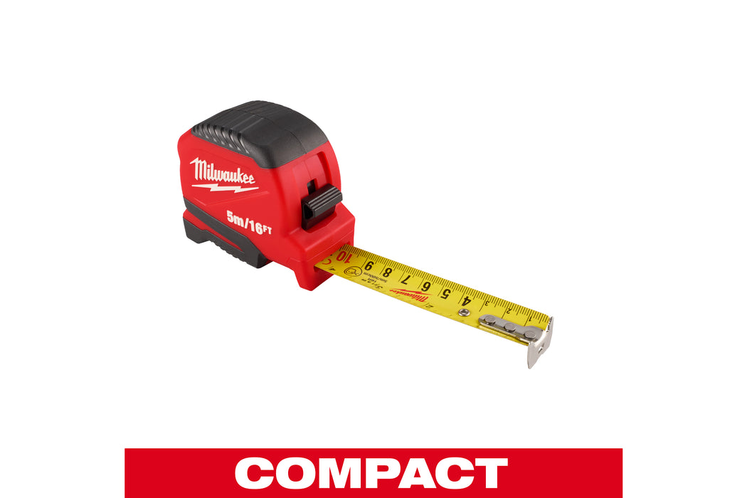 Milwaukee 48-22-1717 5M/16Ft Compact Tape Measure