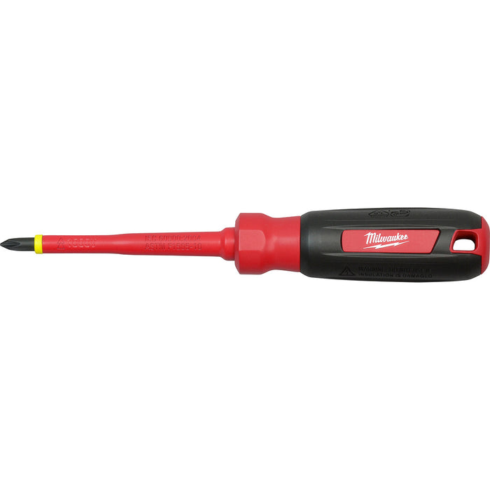 Milwaukee 48-22-2212 No.2 Phillips - 4" 1000V Insulated Screwdriver