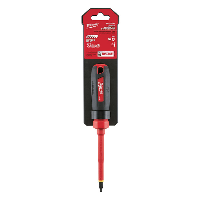 Milwaukee 48-22-2242 No.2 ECX™ - 4" 1000V Insulated Screwdriver