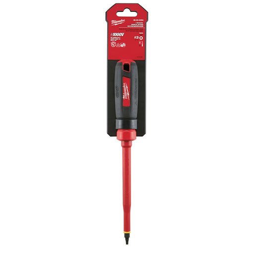 Milwaukee (366) 48-22-2253 No.3 Square - 6" 1000V Insulated Screwdriver