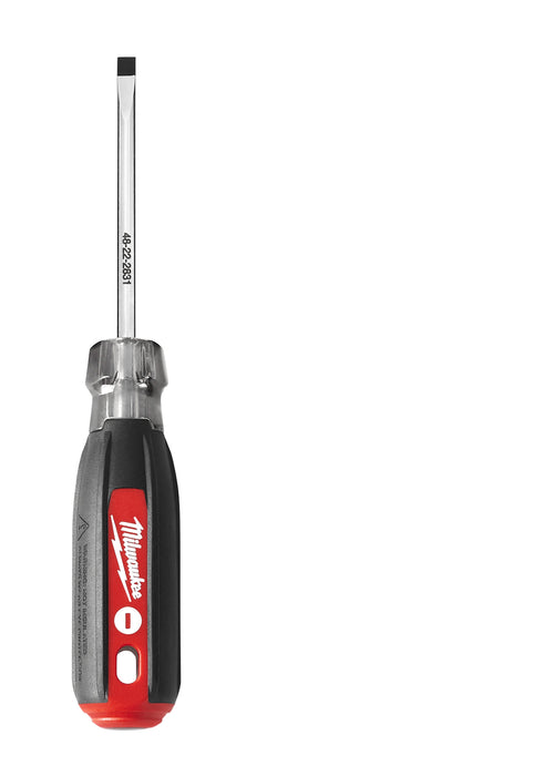 Milwaukee (366) 48-22-2831 3/16" Cabinet - 3" Cushion Grip Screwdriver