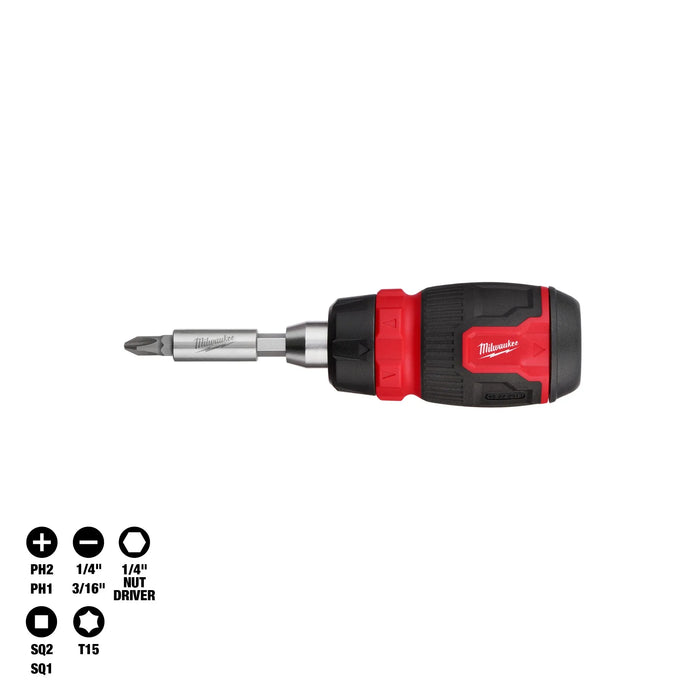 Milwaukee 48-22-2913 8-in-1 Ratcheting Compact Multi-Bit Screwdriver