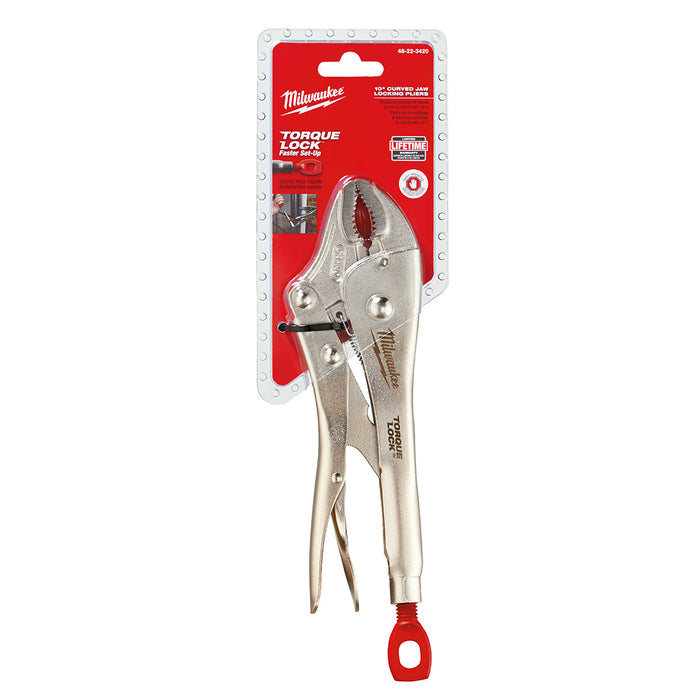 Milwaukee 48-22-3420 10" TORQUE LOCK™ Curved Jaw Locking Pliers