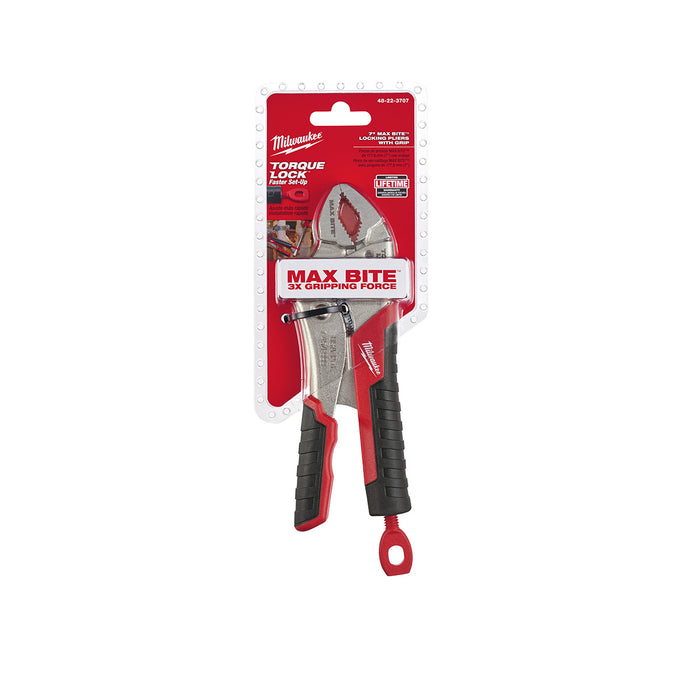 Milwaukee 48-22-3707 7" TORQUE LOCK™ Curved Jaw Locking Pliers with MAXBITE™