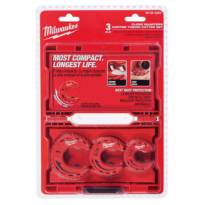 Milwaukee (366) 48-22-4263 3pc Close Quarters Tubing Cutter Set