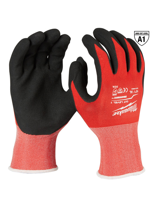 Milwaukee 48-22-8903 Milwaukee Cut Level 1 Nitrile Dipped Gloves, Size X-Large