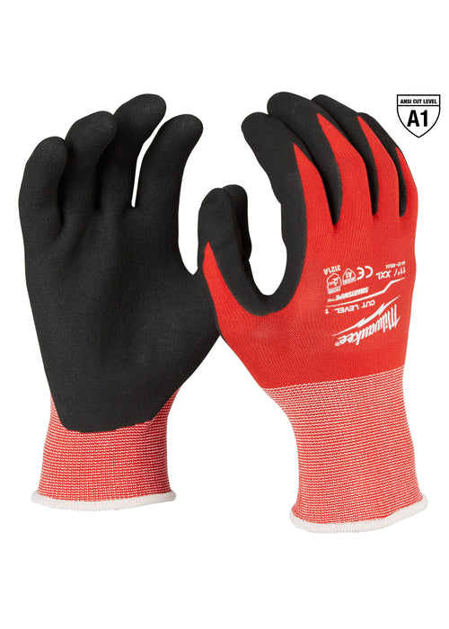 Milwaukee 48-22-8904 Milwaukee Cut Level 1 Nitrile Dipped Gloves, Size 2X-Large
