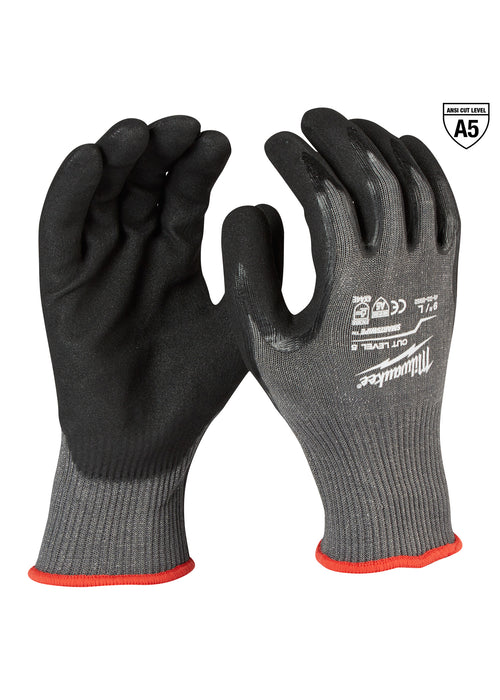 Milwaukee 48-22-8952 Cut Level 5 Nitrile Dipped Gloves, Large