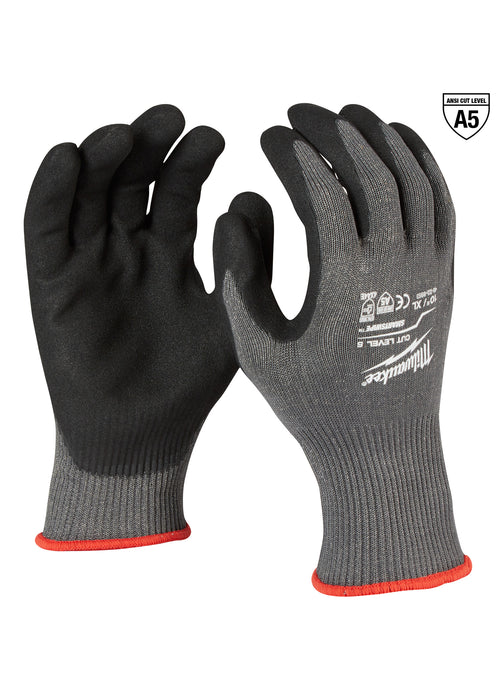 Milwaukee 48-22-8953 Cut Level 5 Nitrile Dipped Gloves, X-Large